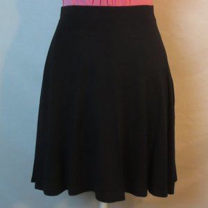 Caslon Skirt Deep Black Stretch Flare Flowy High Waist Lightweight Mini Size XS